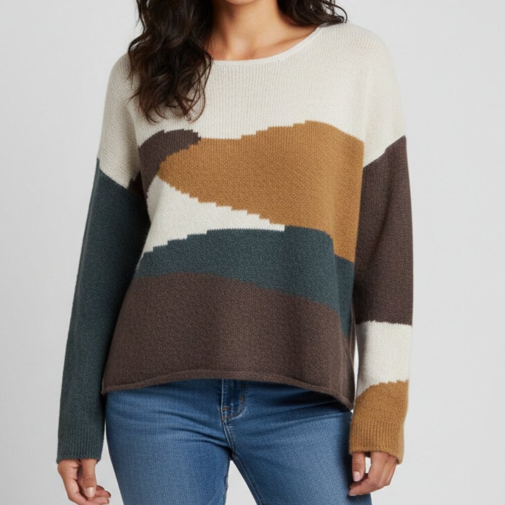 Grade & Gather Scandi minimal Gorpcore Neutral Scenic background sweater small